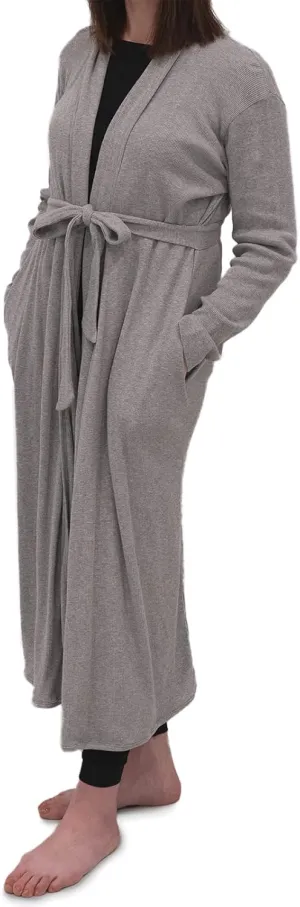 Monica   Andy Organic Cotton Printed Lounge Robe Women or Maternity