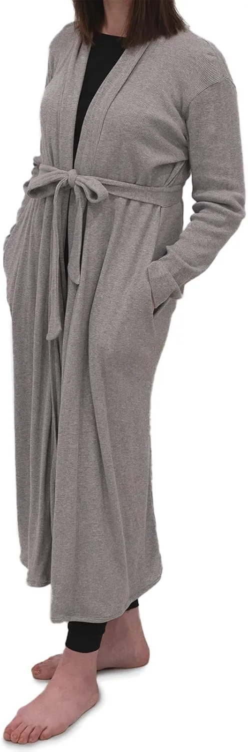 Monica   Andy Organic Cotton Printed Lounge Robe Women or Maternity