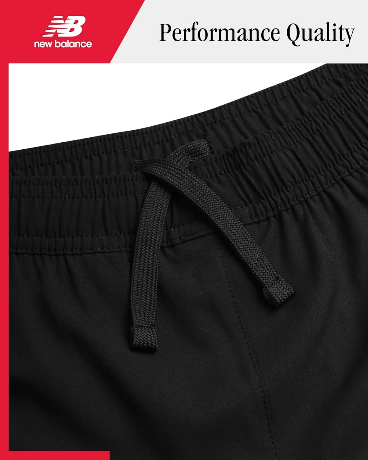 New Balance Boys' Active Shorts - Kids Athletic Performance Woven Shorts with Pockets - Gym Shorts for Boys' (8-20)