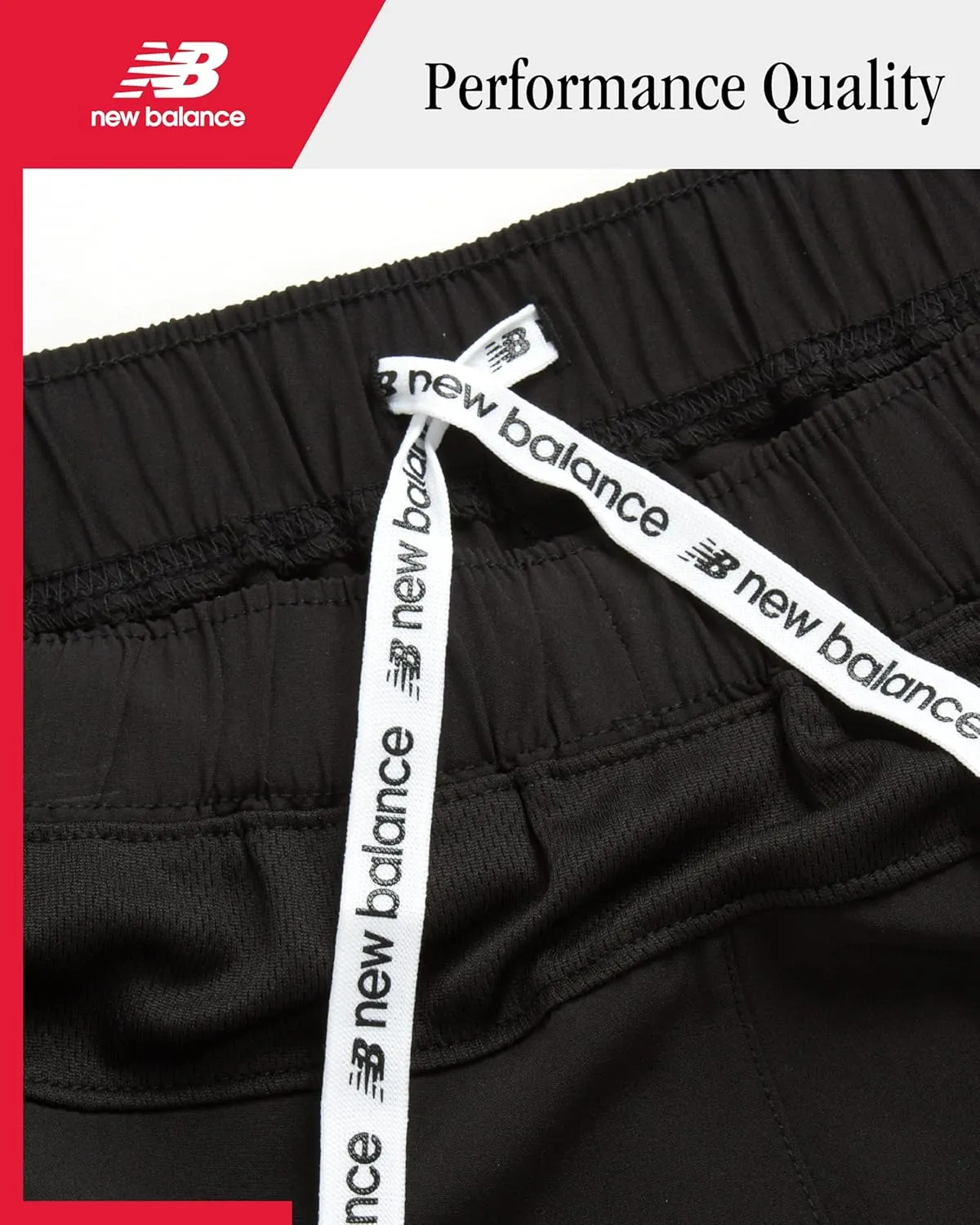 New Balance Boys' Active Shorts - Kids Athletic Performance Woven Shorts with Pockets - Gym Shorts for Boys' (8-20)