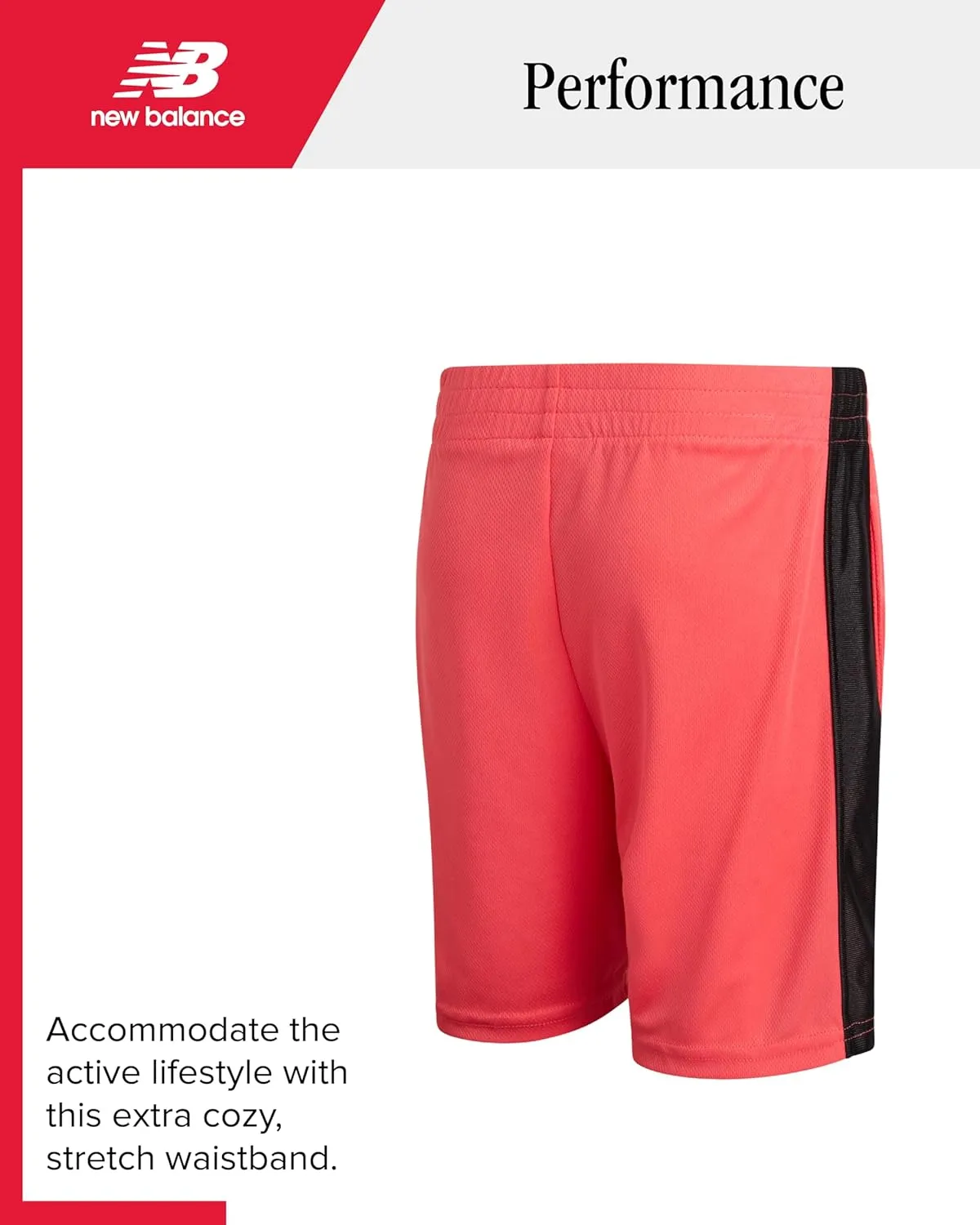 New Balance Boys' Athletic Shorts - 4 Pack Active Performance Quick Dry Running Gym Basketball Shorts for Boys (Sizes: 8-20)