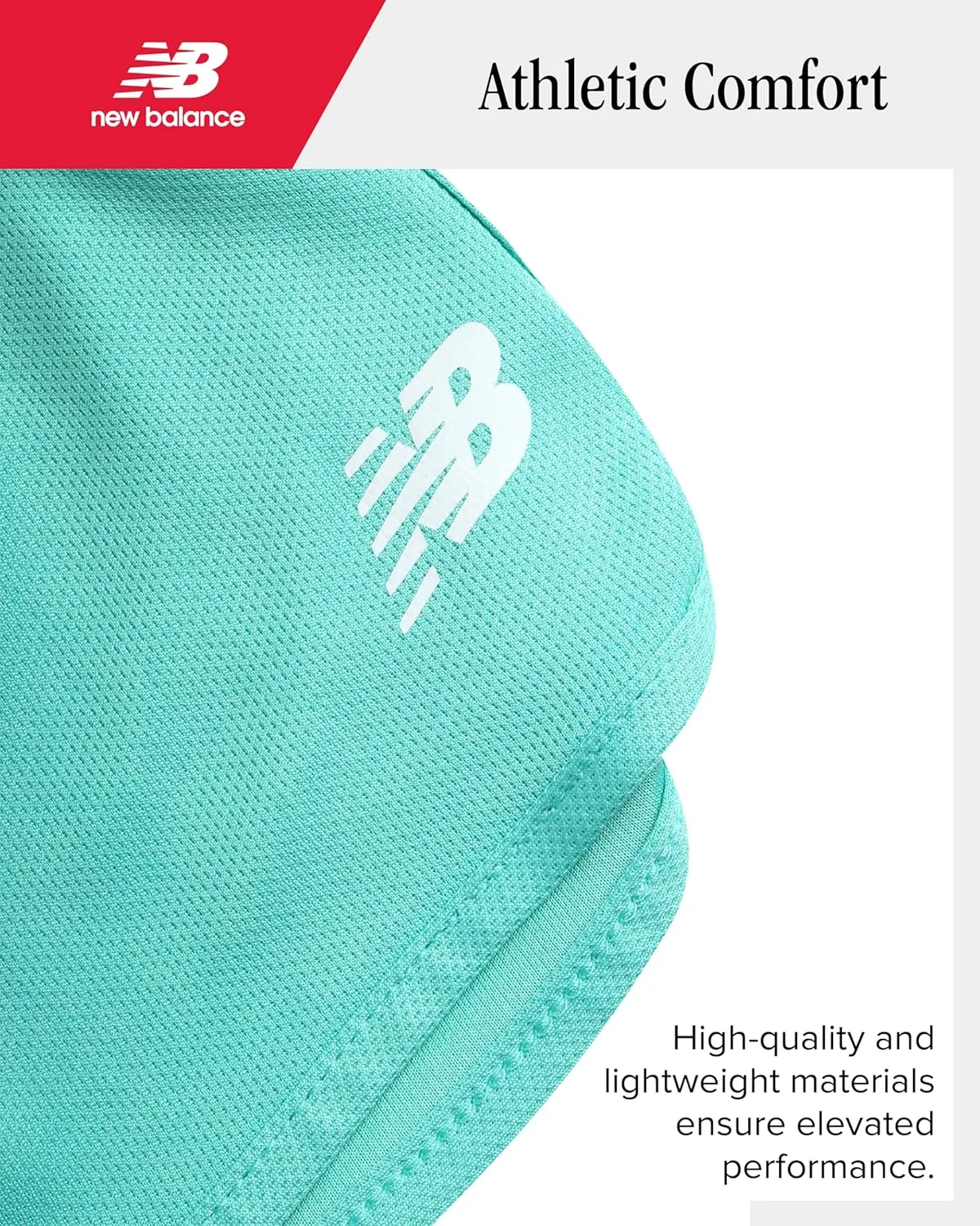 New Balance Girls' Active Shorts - Athletic Performance Mesh Running Shorts - Dolphin Gym Shorts for Girls (8-16)