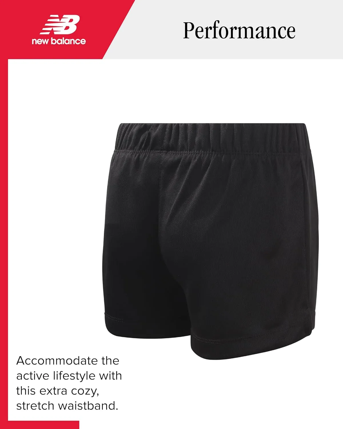New Balance Girls' Active Shorts - Athletic Performance Mesh Running Shorts - Dolphin Gym Shorts for Girls (8-16)