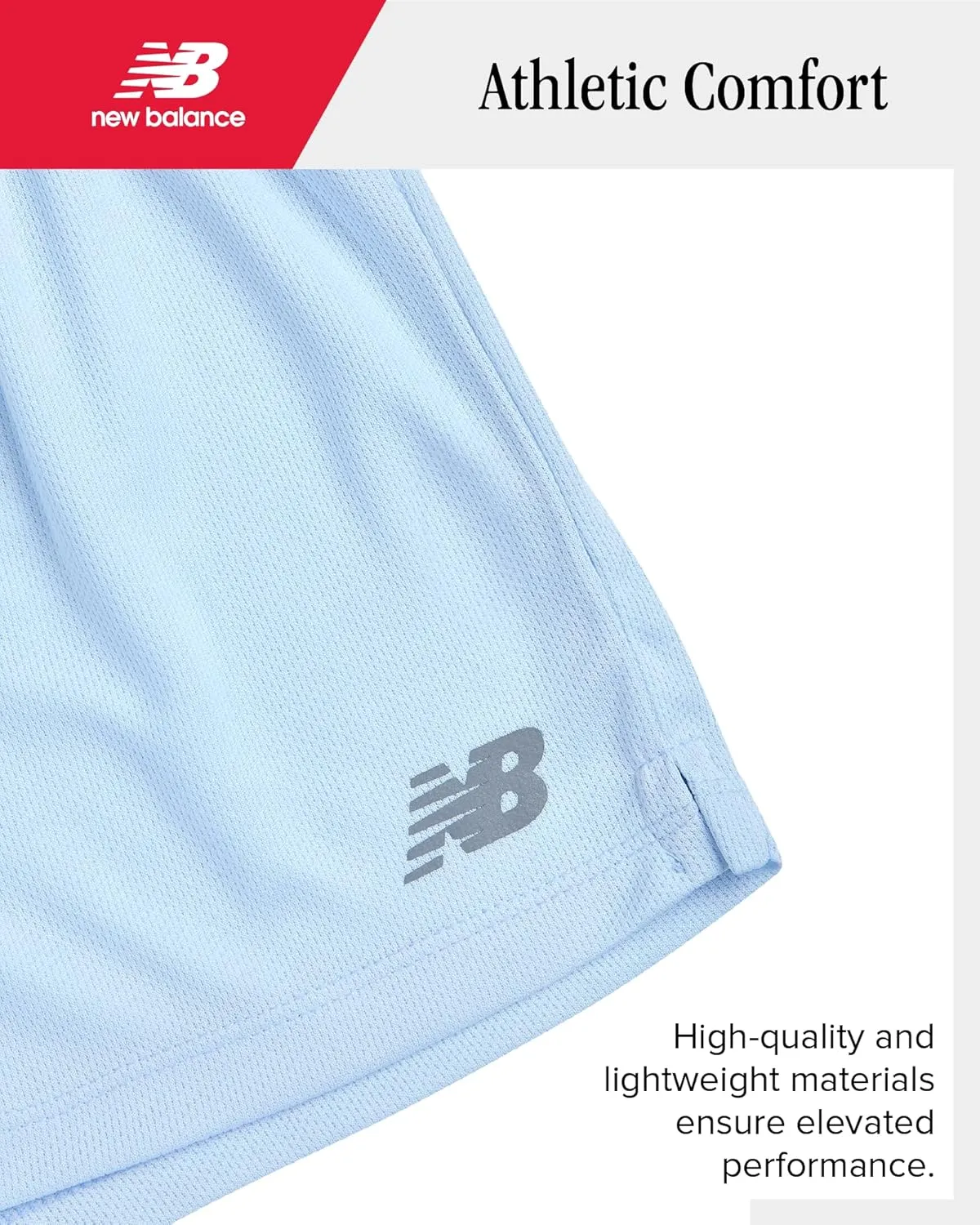 New Balance Girls' Active Shorts - Athletic Performance Mesh Running Shorts - Dolphin Gym Shorts for Girls (8-16)