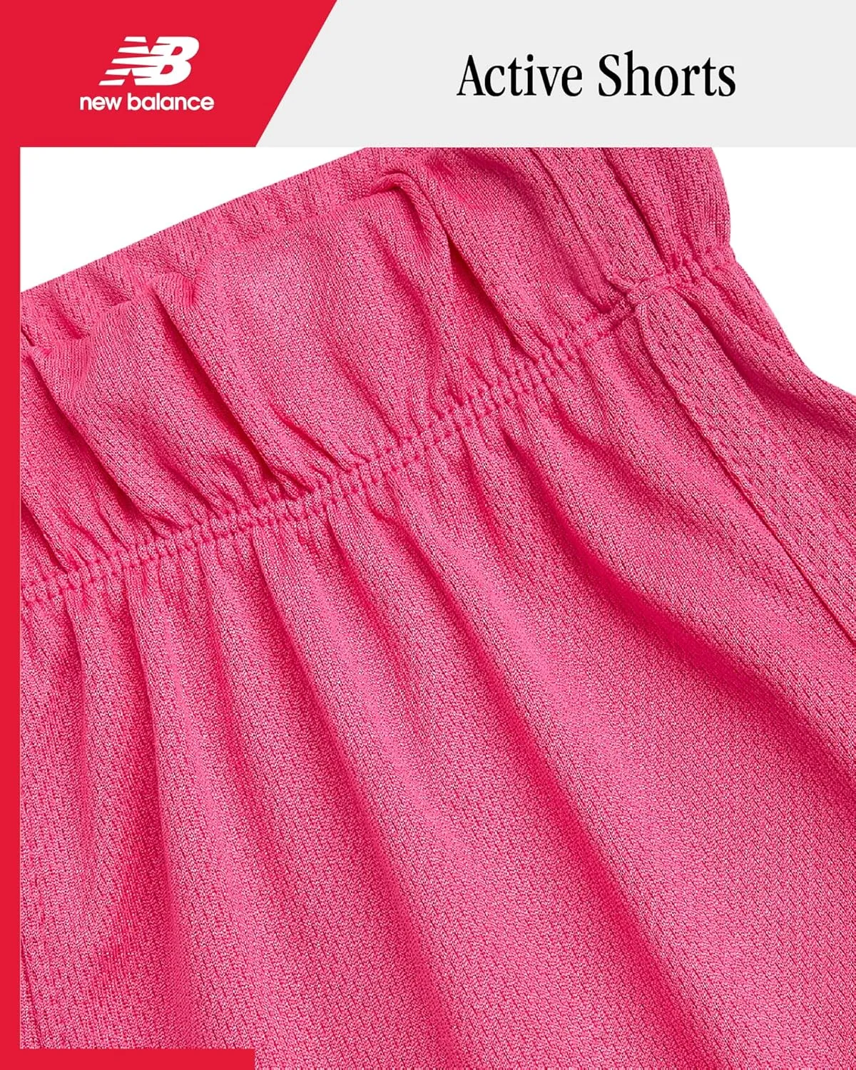 New Balance Girls' Active Shorts - Athletic Performance Mesh Running Shorts - Dolphin Gym Shorts for Girls (8-16)