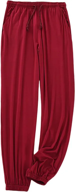 Pajama Pants Women Y2K Striped Elastic High Waist Straight Wide Leg Womens Gingham Linen Wide Leg Pants Trousers