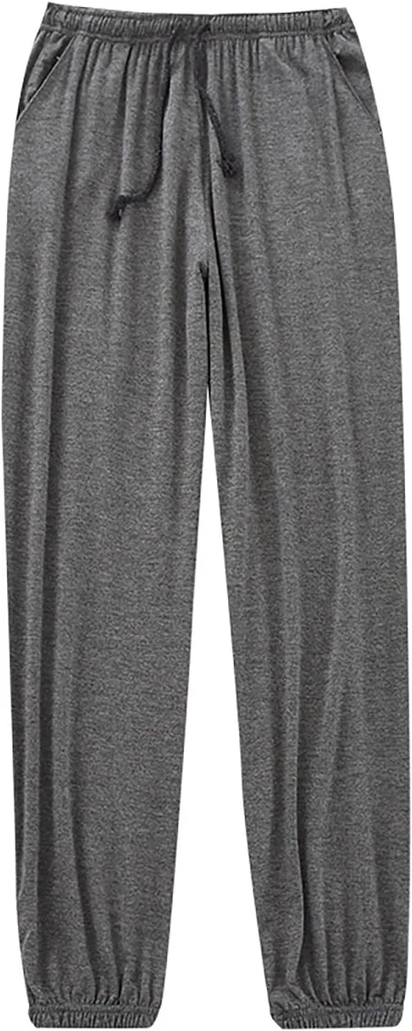 Pajama Pants Women Y2K Striped Elastic High Waist Straight Wide Leg Womens Gingham Linen Wide Leg Pants Trousers