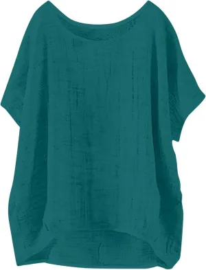 Plus Size Tops for Women 2024 Summer Bat Short Sleeve Crewneck Cotton Linen Blouse Trendy Casual Loose Fit T Shirts