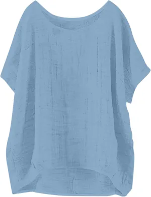 Plus Size Tops for Women 2024 Summer Bat Short Sleeve Crewneck Cotton Linen Blouse Trendy Casual Loose Fit T Shirts