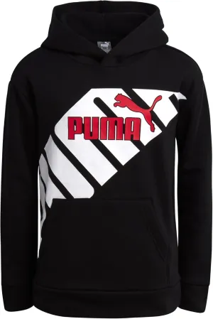 PUMA Boys' Athletic Hoodie - Performance Fleece Pullover Graphic Sweatshirt for Boys (Sizes: 8-20)