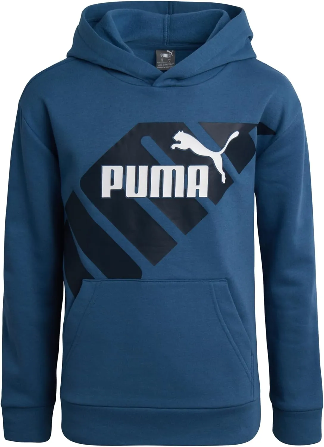 PUMA Boys' Athletic Hoodie - Performance Fleece Pullover Graphic Sweatshirt for Boys (Sizes: 8-20)