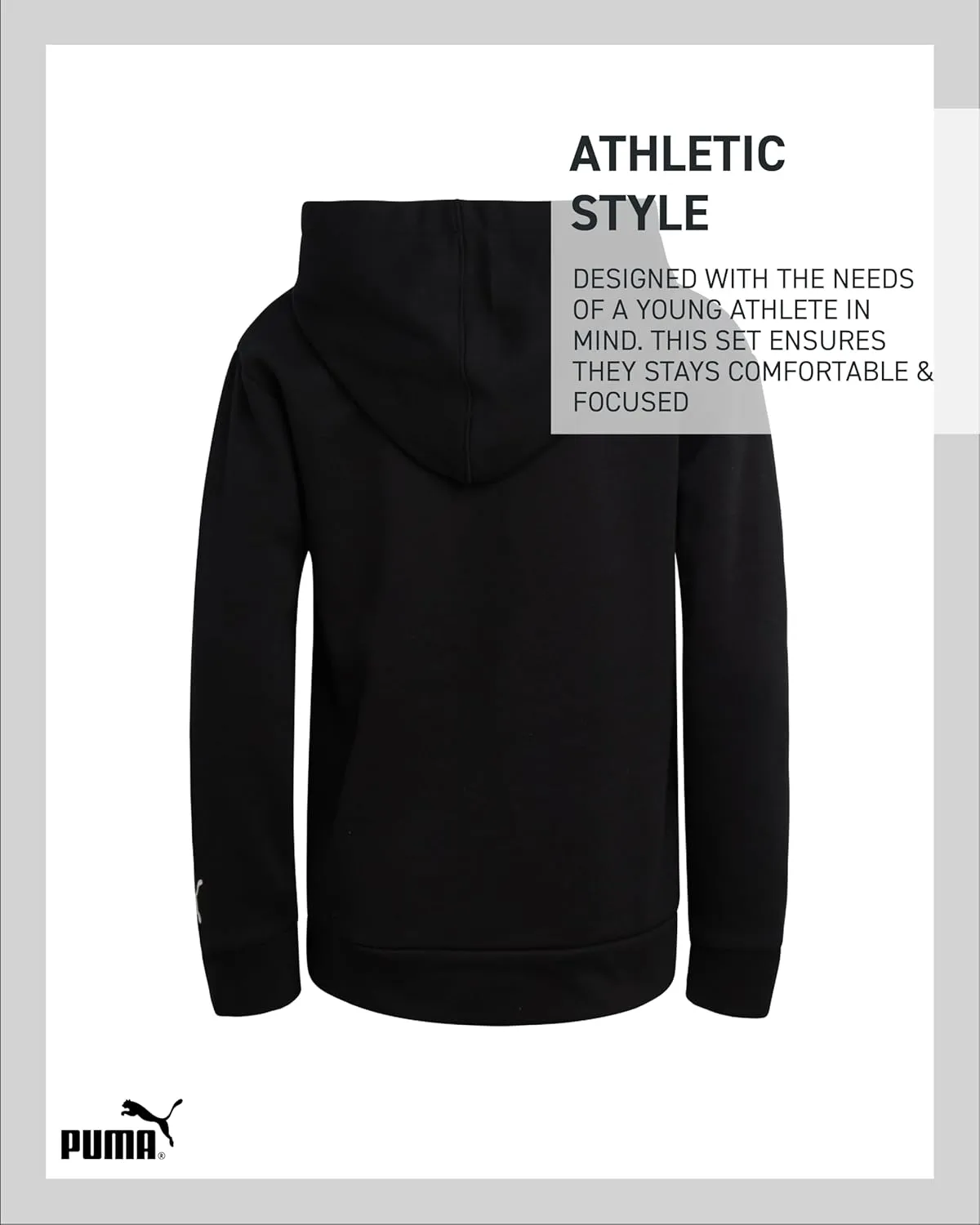 PUMA Boys' Athletic Hoodie - Performance Fleece Pullover Graphic Sweatshirt for Boys (Sizes: 8-20)