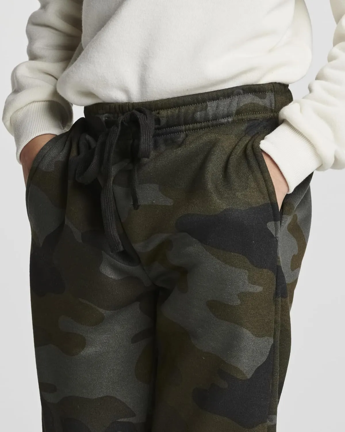 Real Essentials 3 Pack: Boys Tech Fleece Jogger Active Sweatpants with Pockets - Youth Soft Athletic Joggers (Size 6-24)