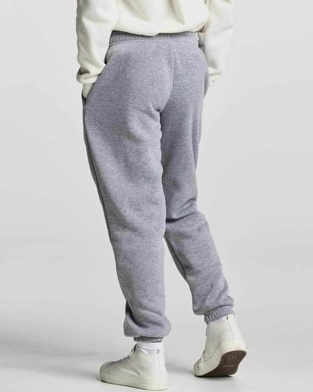 Real Essentials 3 Pack: Boys Tech Fleece Jogger Active Sweatpants with Pockets - Youth Soft Athletic Joggers (Size 6-24)