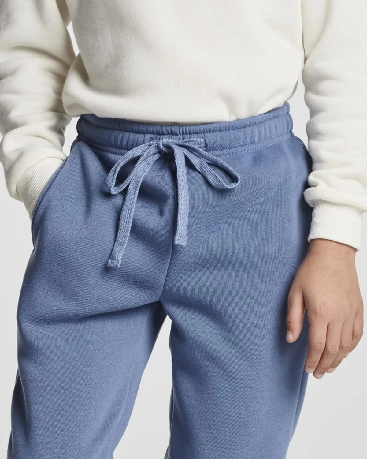 Real Essentials 3 Pack: Boys Tech Fleece Jogger Active Sweatpants with Pockets - Youth Soft Athletic Joggers (Size 6-24)