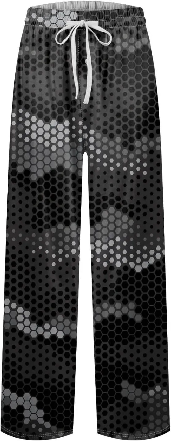 RTRDE Mens Sleepwear Pajama Pants Soft Lightweight Lounge Pant with Pockets Sleep Pj Bottoms, S-3XL