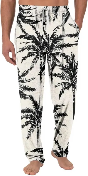 RTRDE Mens Sleepwear Pajama Pants Soft Lightweight Lounge Pant with Pockets Sleep Pj Bottoms, S-3XL