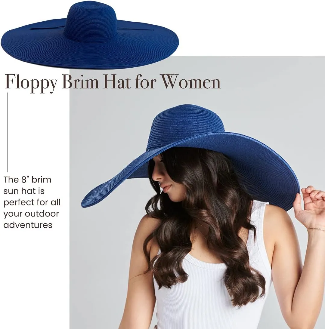San Diego Hat Company Women's Ultrabraid X-Large Brim Hat, Adjustable Sun Hat with UPF 50 