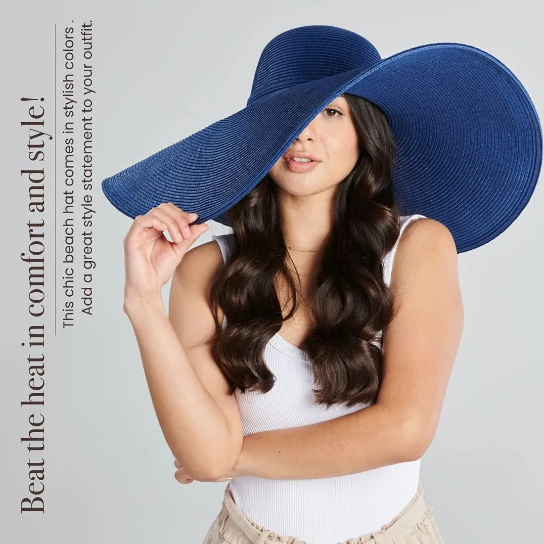 San Diego Hat Company Women's Ultrabraid X-Large Brim Hat, Adjustable Sun Hat with UPF 50 