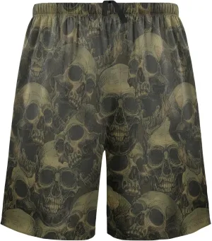 Scary Skull Pattern Men's Pajama Pants Shorts Sleepwear Lounge Pajama Bottoms