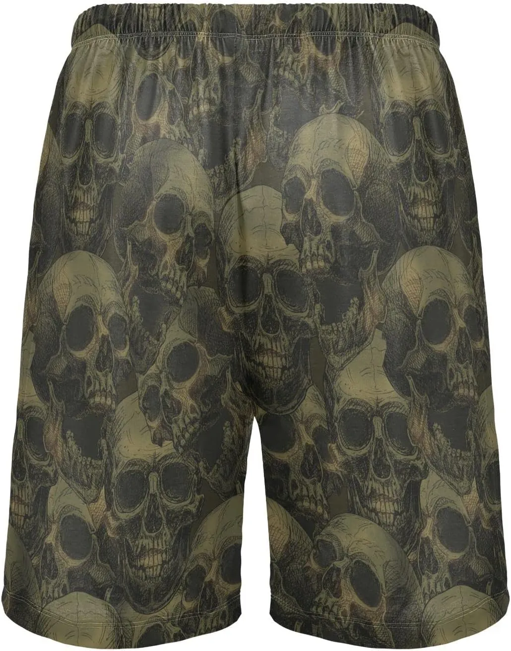 Scary Skull Pattern Men's Pajama Pants Shorts Sleepwear Lounge Pajama Bottoms