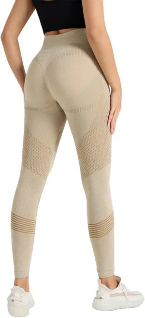 Scrunch Butt Lift Leggings for Women Workout Yoga Pants Smile Contour Ruched Booty High Waist Scrunch Elastic Tights