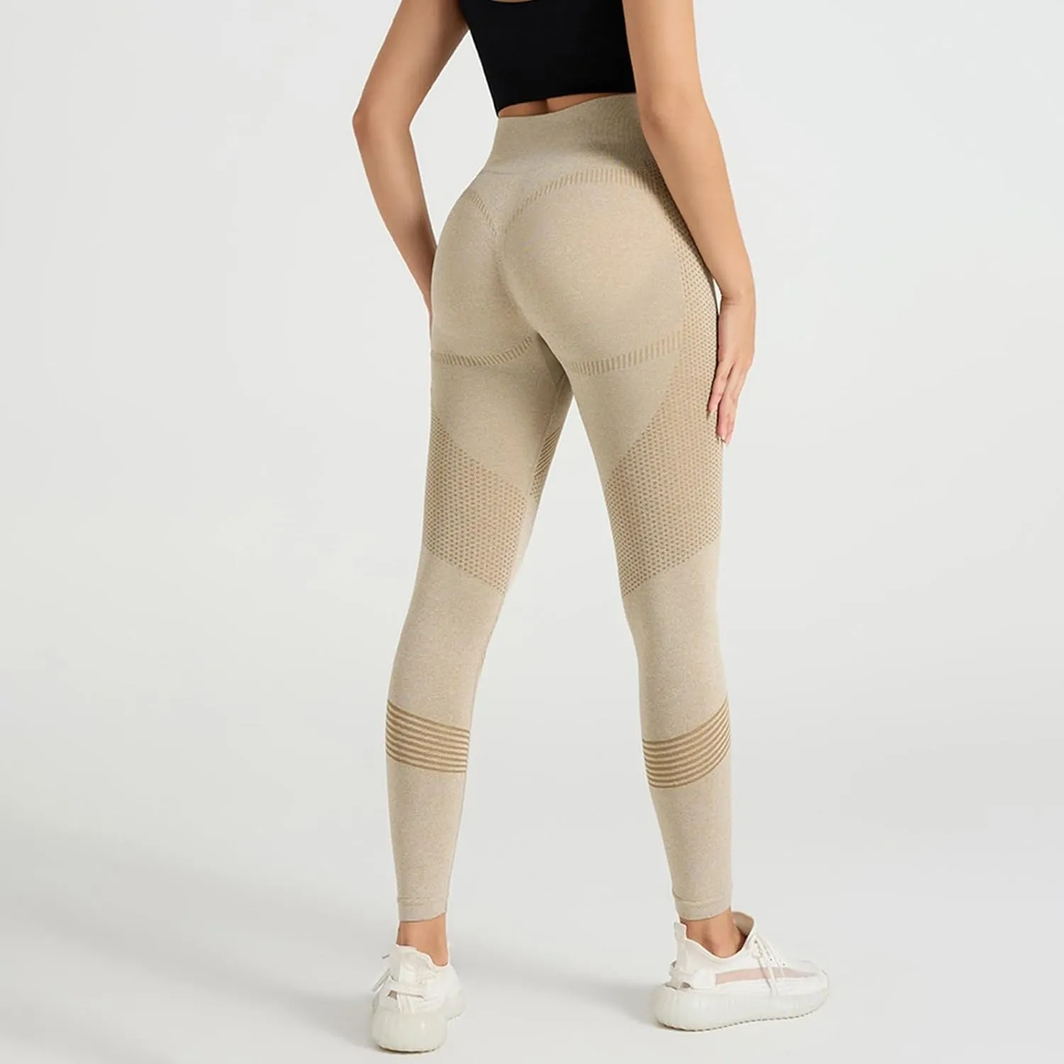 Scrunch Butt Lift Leggings for Women Workout Yoga Pants Smile Contour Ruched Booty High Waist Scrunch Elastic Tights