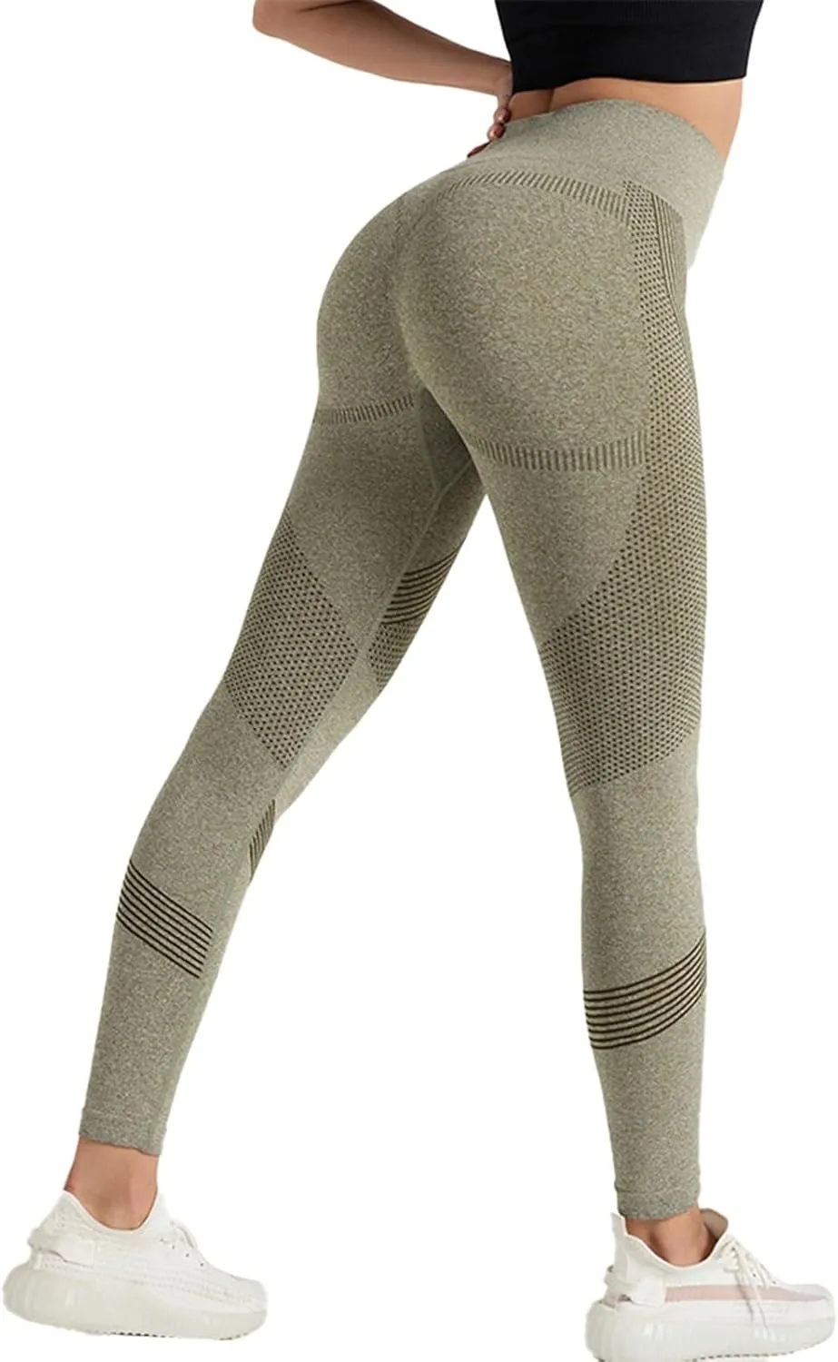 Scrunch Butt Lift Leggings for Women Workout Yoga Pants Smile Contour Ruched Booty High Waist Scrunch Elastic Tights