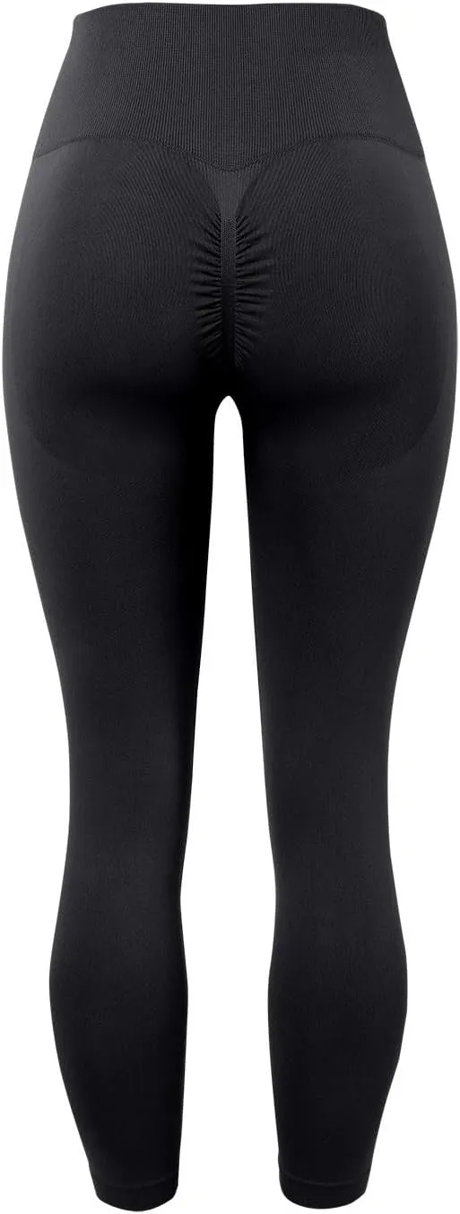 Scrunch Butt Lift Leggings for Women Yoga Pants Ruched Booty High Waist Tummy Control Seamless Booty Tight for Workout Yoga