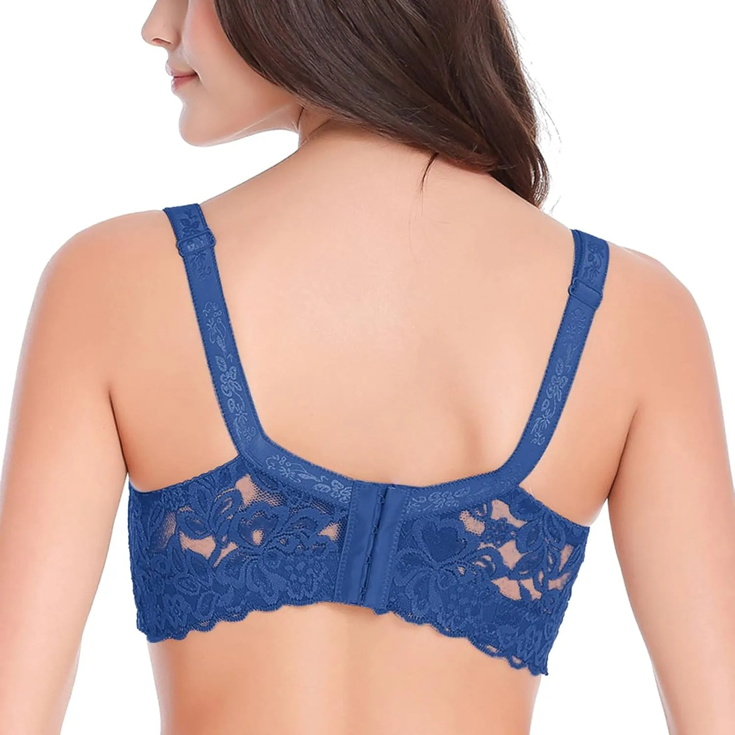 Sexy Bras for Women Lace Bralettes with Underwire Push Up Women's Balconette Lingeries Bra