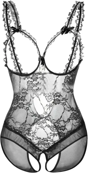Sexy Lingerie for Women Babydoll Lace Chemise 2 Pieces Stretchy Sleepwear Underwear Sexy Cute Negligee