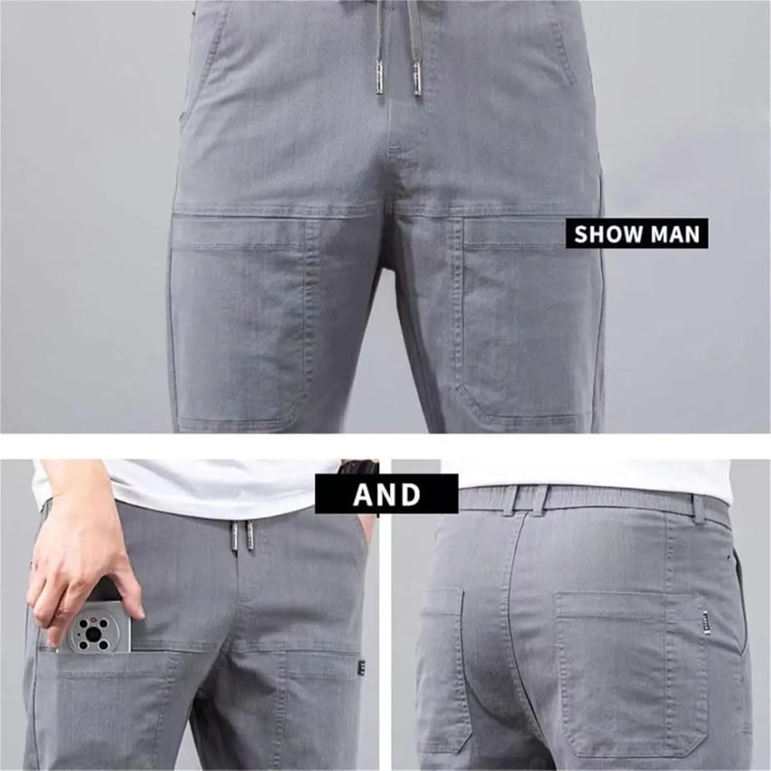 Sirmale Multipants - High Stretch Multi-Pocket Durable Cargo Pants, Stretch Hiking Pants, Lightweight Outdoor Workout Pant