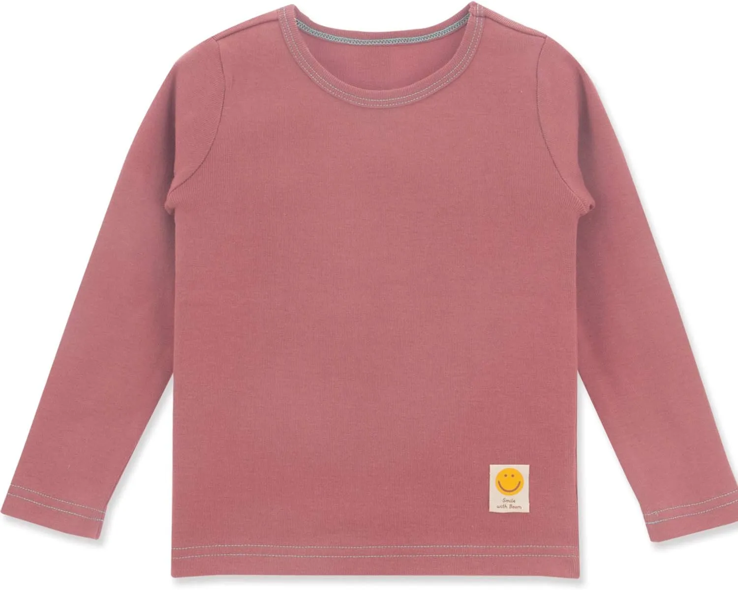 Smile Toddler Certified 100% Organic Cotton Thermal Tee and Pant 2-Piece PJ Set for Girls Boys Winter