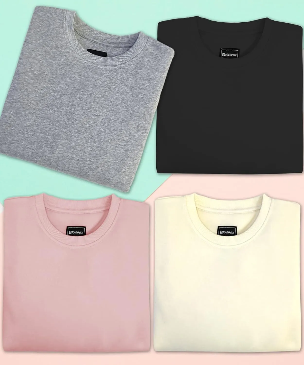 Southpole Women's Basic Fleece Crewneck