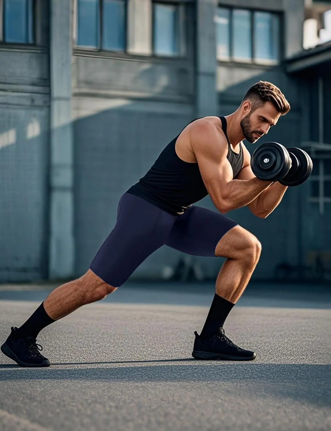 SPVISE Compression Shorts Men Spandex Running Workout Athletic Shorts Cooling Performance Underwear Shorts with Zipper Pocket