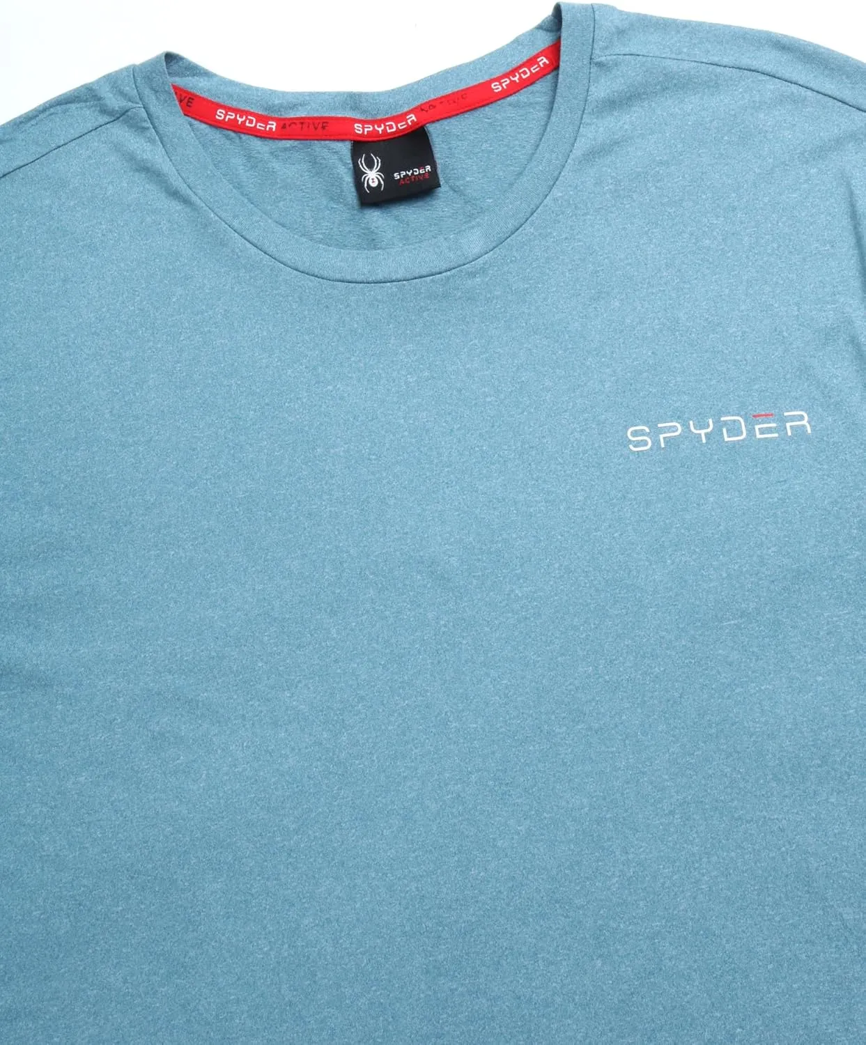 Spyder Men's Active Shirt - Fitted Short Sleeve Crewneck Performance Training Shirt - Dry Fit Workout Shirt for Men (S-XL)