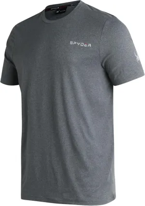 Spyder Men's Active Shirt - Fitted Short Sleeve Crewneck Performance Training Shirt - Dry Fit Workout Shirt for Men (S-XL)