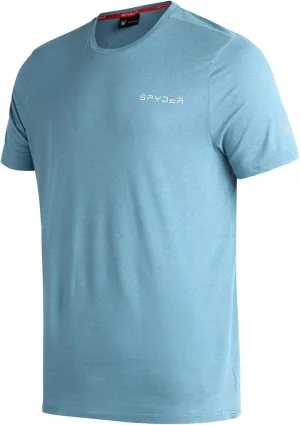 Spyder Men's Active Shirt - Fitted Short Sleeve Crewneck Performance Training Shirt - Dry Fit Workout Shirt for Men (S-XL)