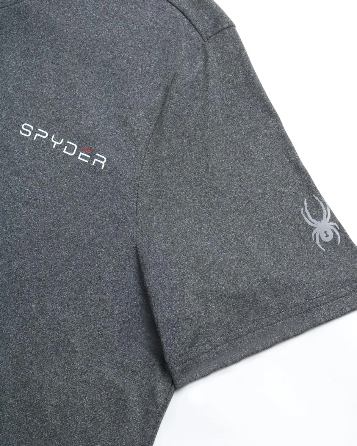 Spyder Men's Active Shirt - Fitted Short Sleeve Crewneck Performance Training Shirt - Dry Fit Workout Shirt for Men (S-XL)