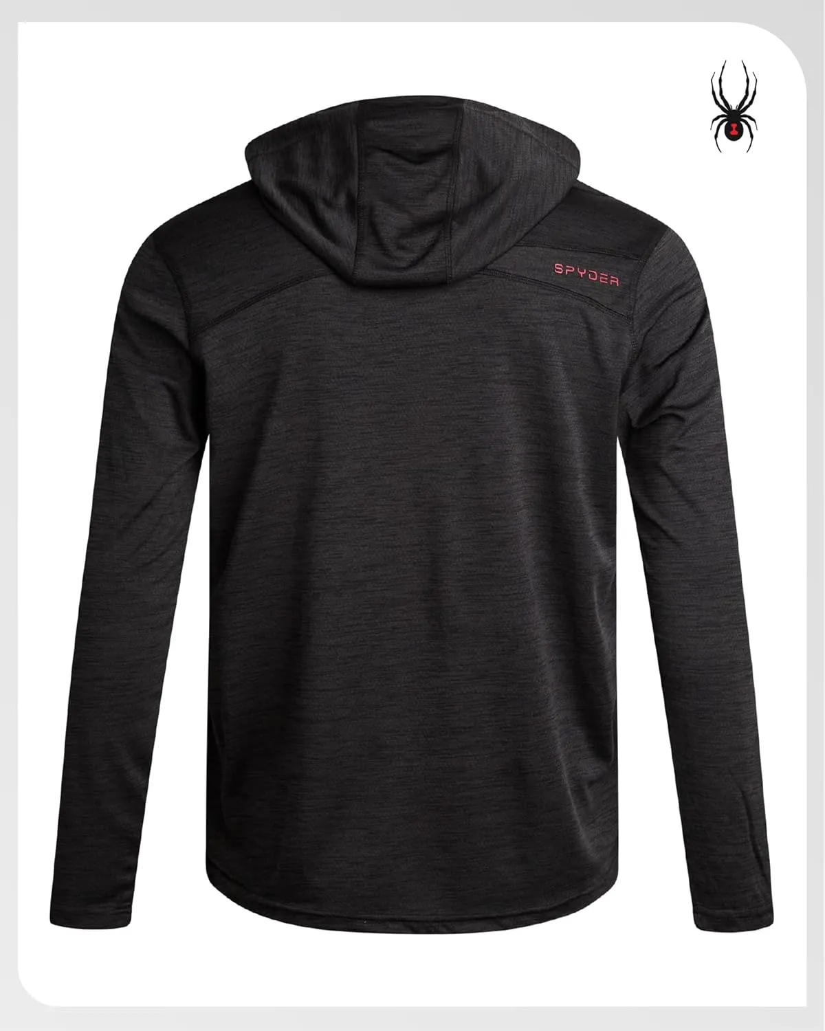 Spyder Mens Sweatshirt - Lightweight Athletic Half Zip Pullover Mens Hoodies - UPF 30  Dry Fit Long Sleeve Sun Shirts for Men