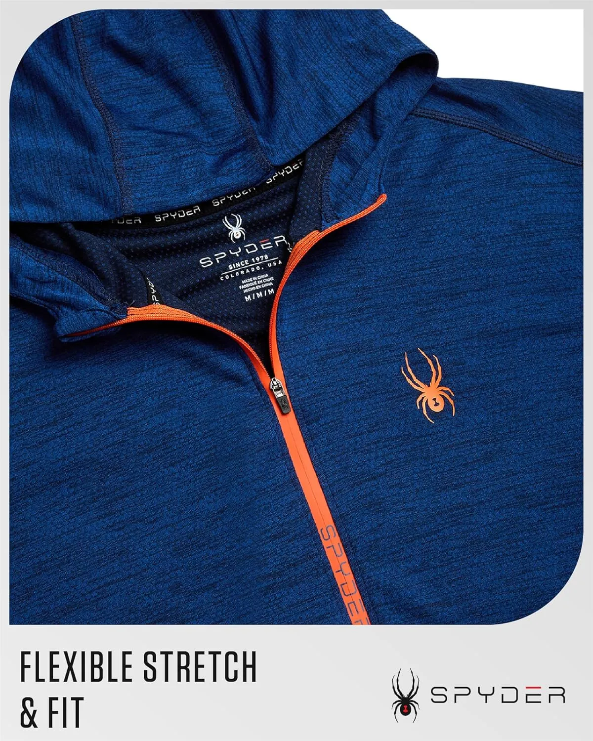 Spyder Mens Sweatshirt - Lightweight Athletic Half Zip Pullover Mens Hoodies - UPF 30  Dry Fit Long Sleeve Sun Shirts for Men