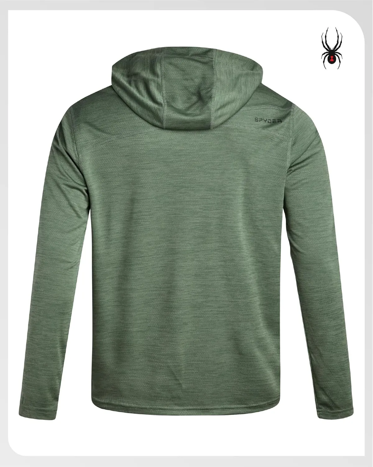 Spyder Mens Sweatshirt - Lightweight Athletic Half Zip Pullover Mens Hoodies - UPF 30  Dry Fit Long Sleeve Sun Shirts for Men
