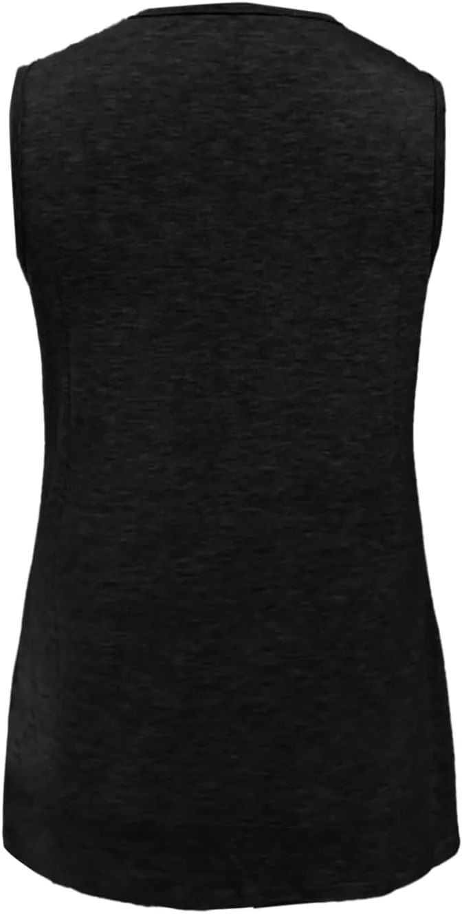 Tank Top for Women Summer V Neck T Shirts Dressy Casual Sleeveless Basic Tee Shirts Loose Vacation Beach