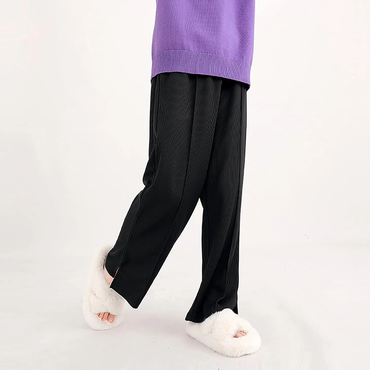 Teen Girls Cotton Linen Pants Kids Beach Travel Resort Trousers Summer High Waist Casual Wide Leg Pant