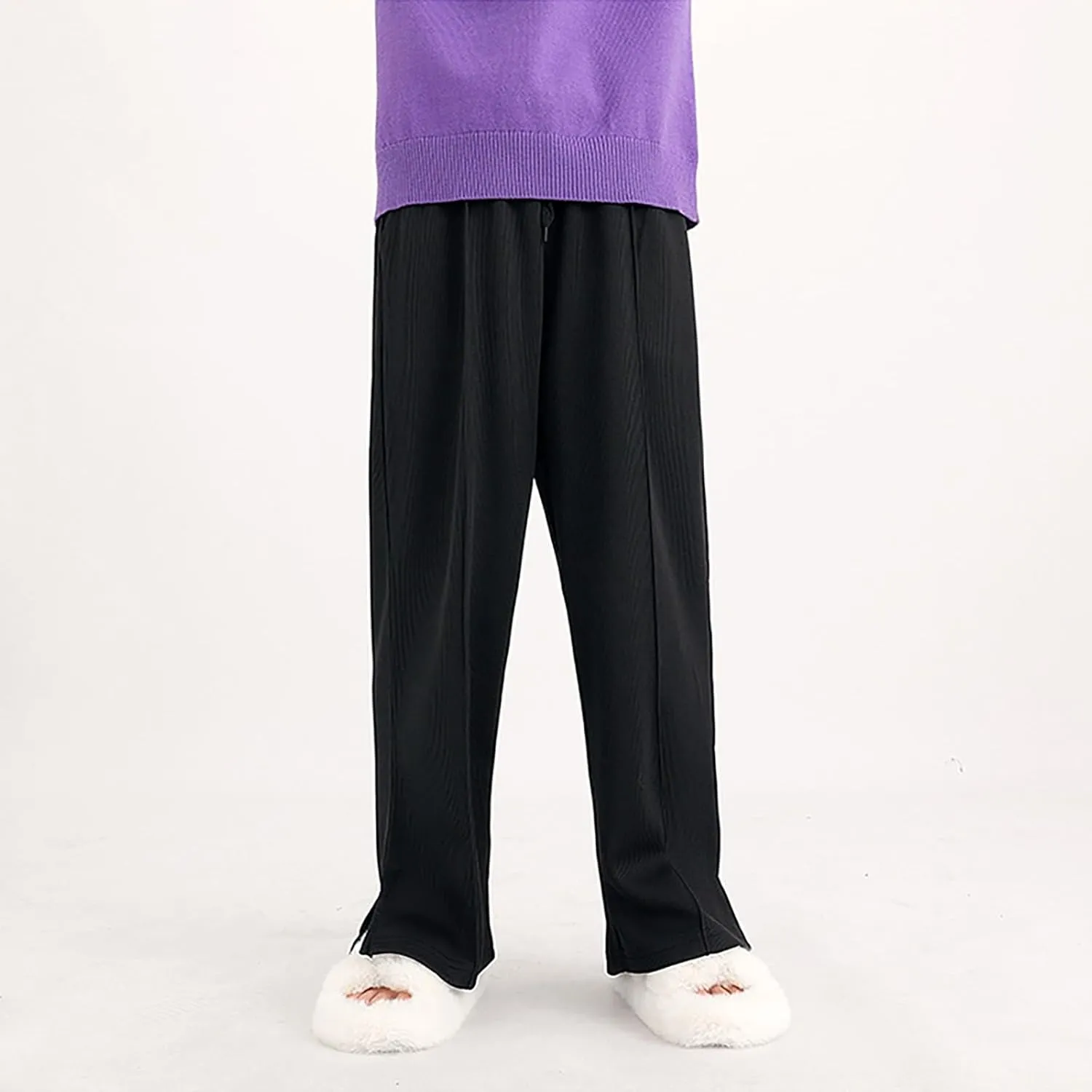 Teen Girls Cotton Linen Pants Kids Beach Travel Resort Trousers Summer High Waist Casual Wide Leg Pant