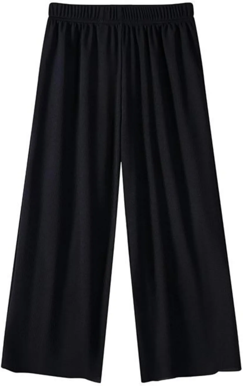 Teens Girls Wide Leg Sweatpants Flowy Palazzo Pants Girls Elastic Waist Loose Cotton Athletic Pants Summer Clothes