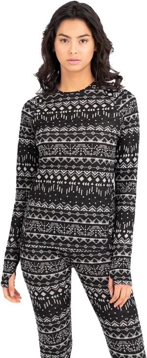 Terramar Women's Long Sleeve Scoop