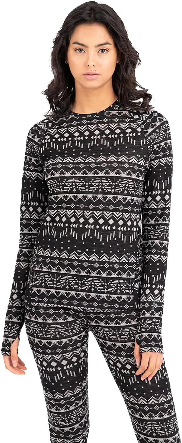 Terramar Women's Long Sleeve Scoop