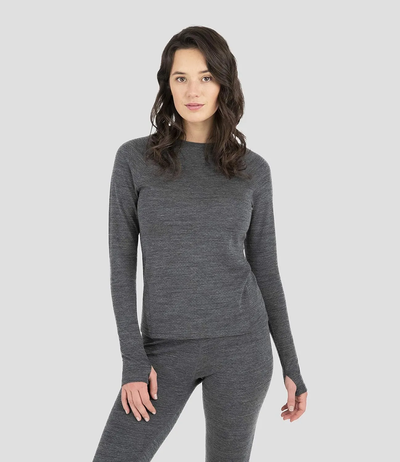 Terramar Women's Long Sleeve Scoop