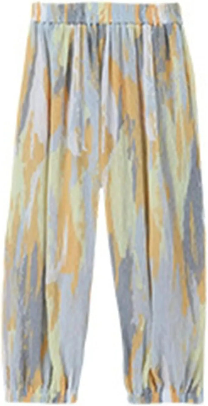 Toddler Baby Girls Tie Dye Pants Elastic Waist Casual Trousers Pants Basic Harem Pants Infant Long Bloomers